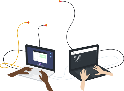 Laptop image for the header section